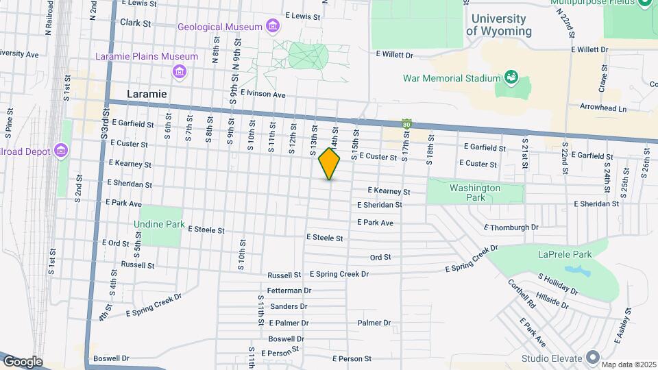 600 S 14th St Map and Location Details