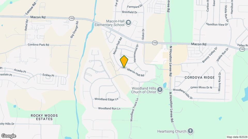 1143 Macon Hall Rd Mapa y Detalles de la Ubicación