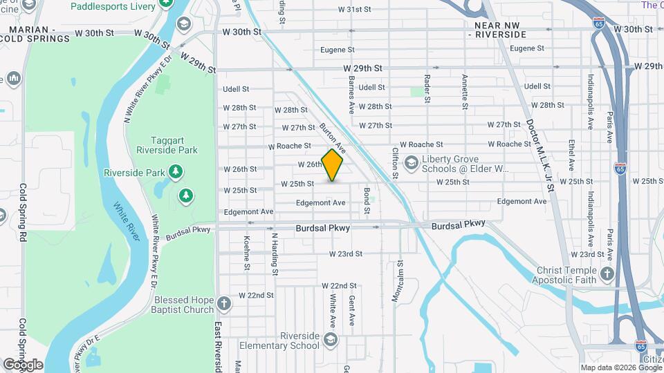 1227 W 25th St Map and Location Details