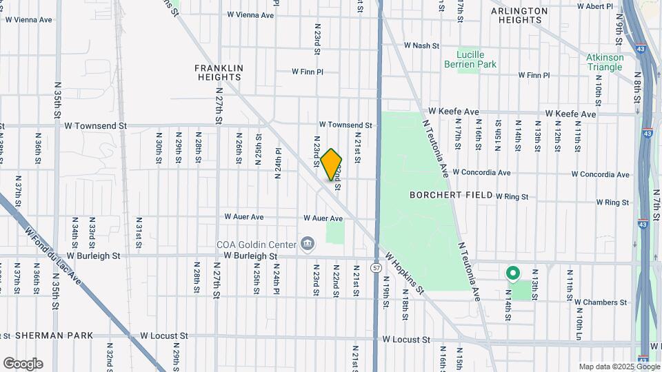 2214 W Hopkins St Map and Location Details