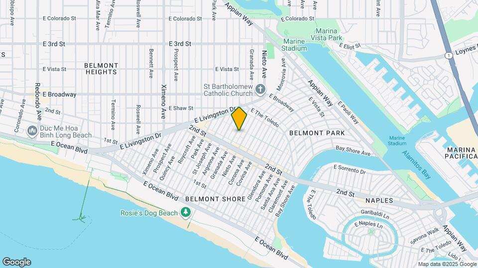 218 Granada Ave Map and Location Details