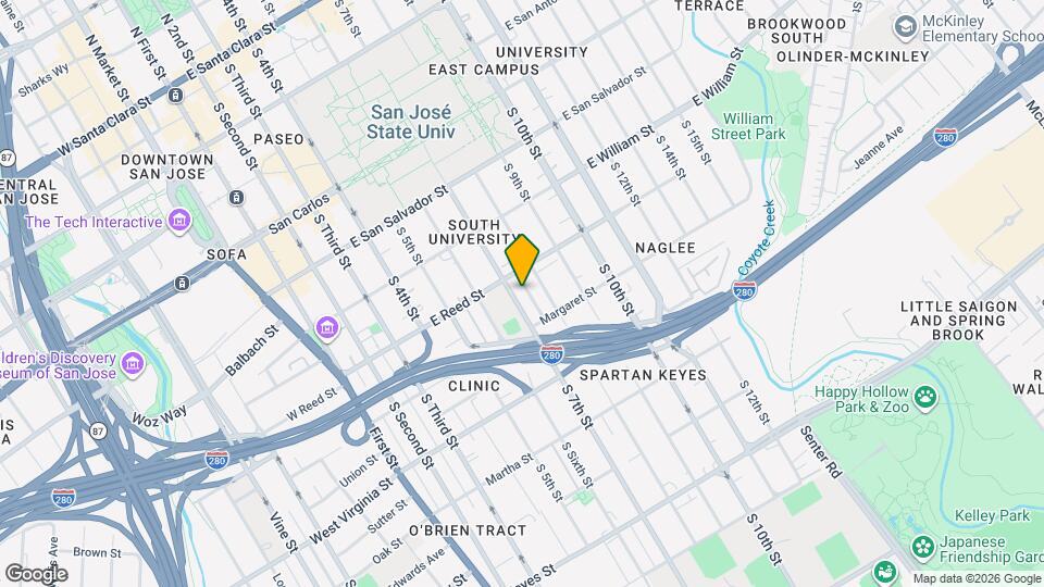 642 S 7th St Map and Location Details