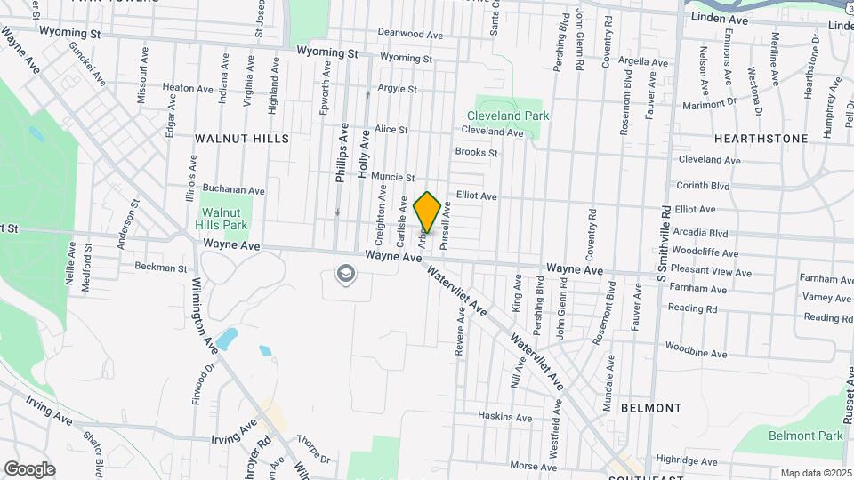 1414 Arbor Ave Map and Location Details