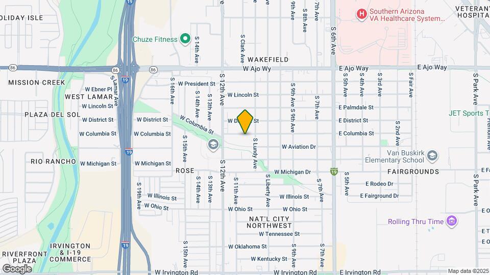 425 W Columbia St Map and Location Details