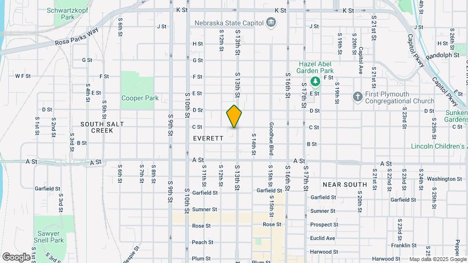 1247 C St Mapa y Detalles de la Ubicación