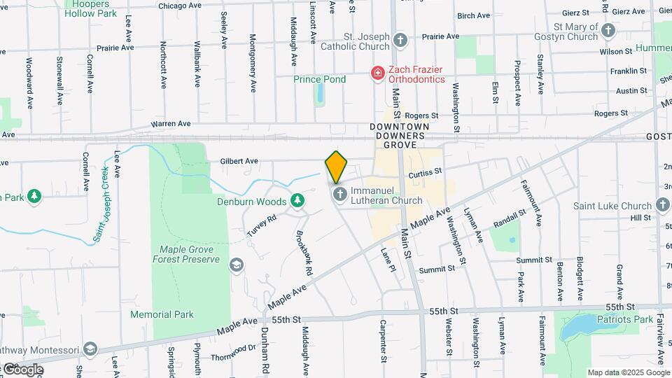 1205 Curtiss St Map and Location Details