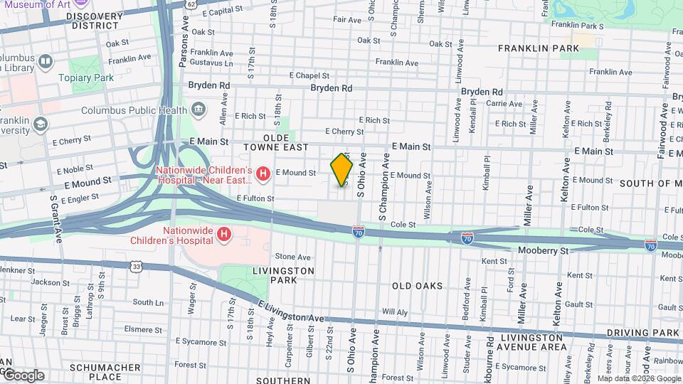 463 S 22nd St Map and Location Details