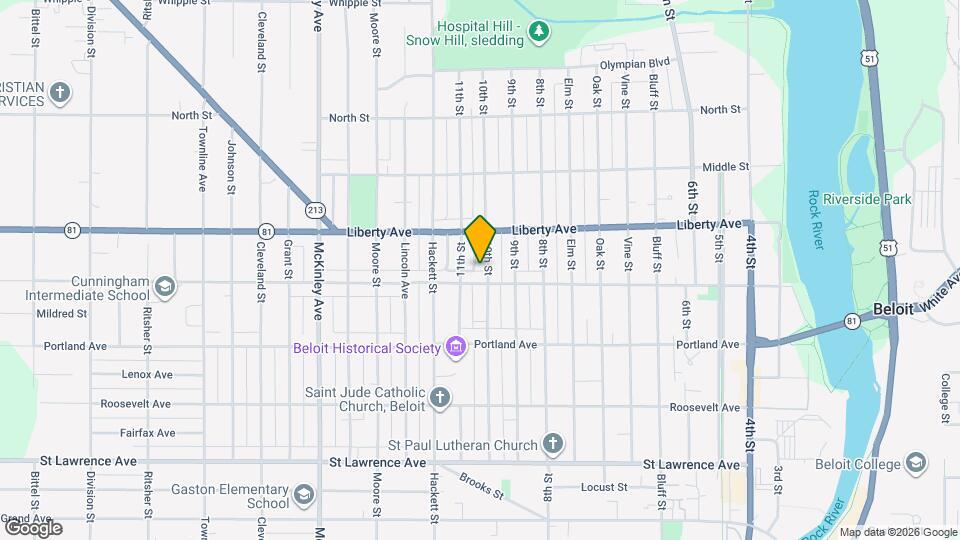 1014 10th St Map and Location Details