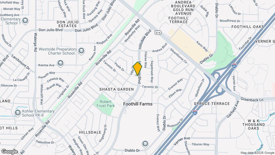 6419 Hillsdale Blvd Map and Location Details
