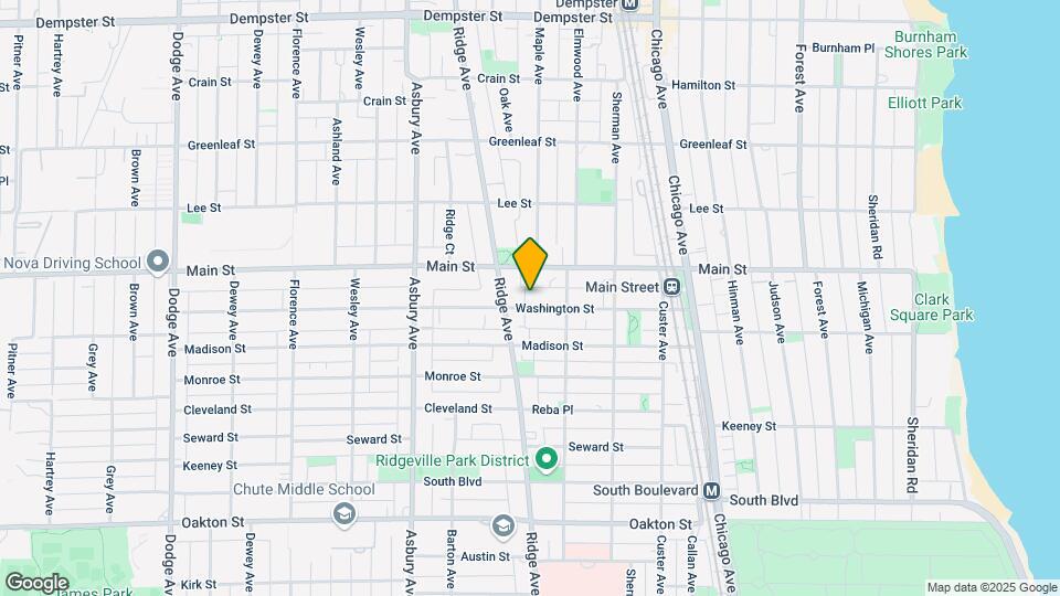 929 Washington St Map and Location Details