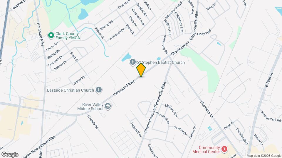 2610 Veterans Pkwy Map and Location Details