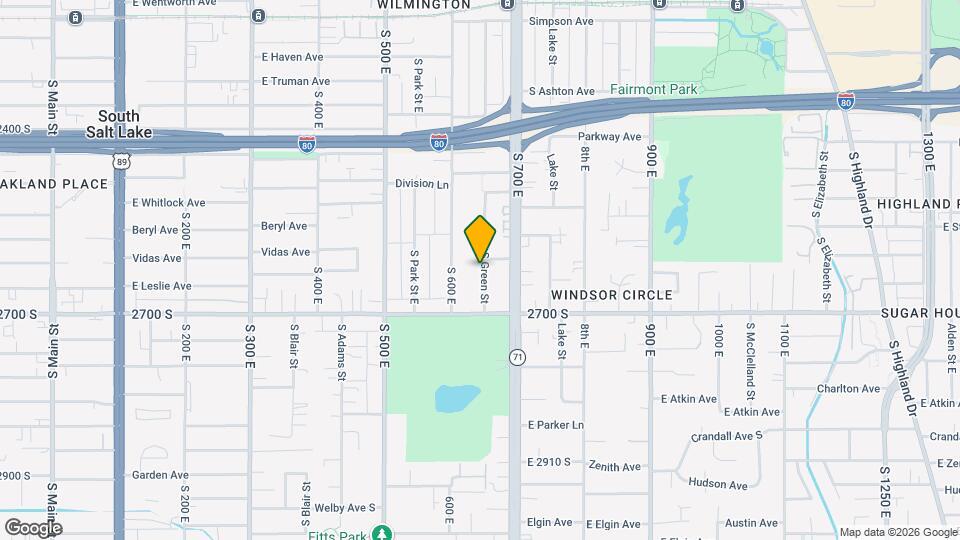 2600 S Green St Map and Location Details