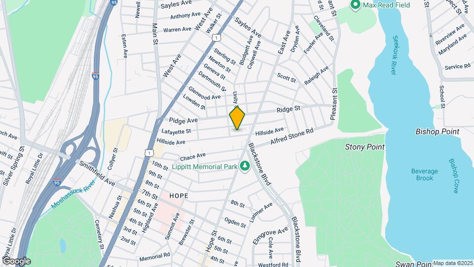 178 Hillside Ave, Unit 1 Map and Location Details