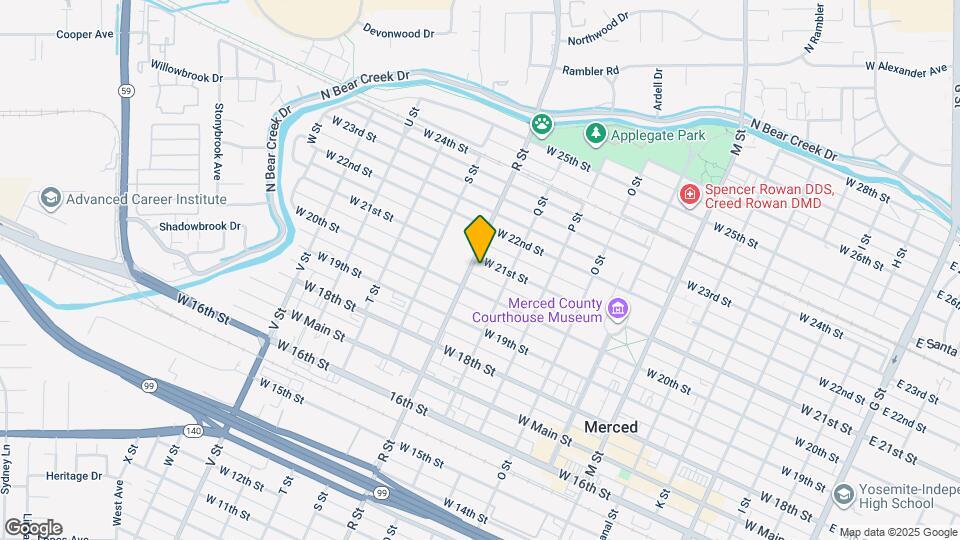 1046 W 21st St Map and Location Details