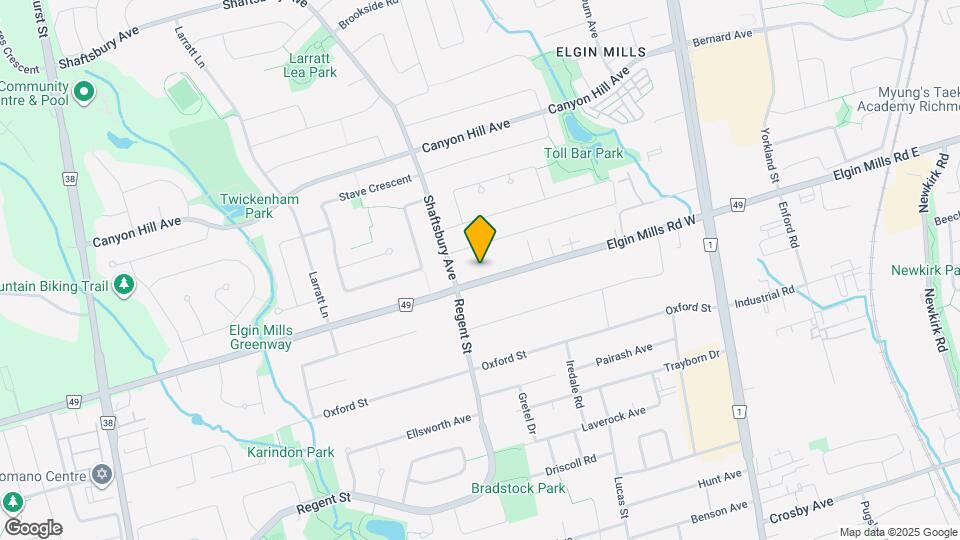 282 Elgin Mills Rd W Map and Location Details