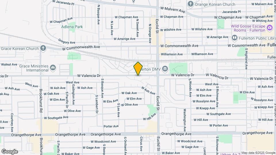 1164 W Valencia Dr Map and Location Details