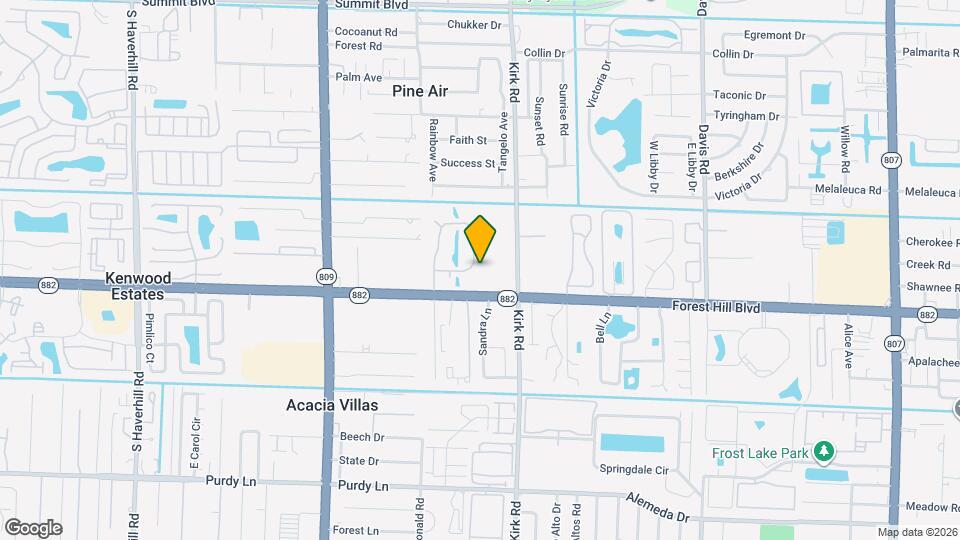 1544 Forest Lakes Cir Mapa y Detalles de la Ubicación