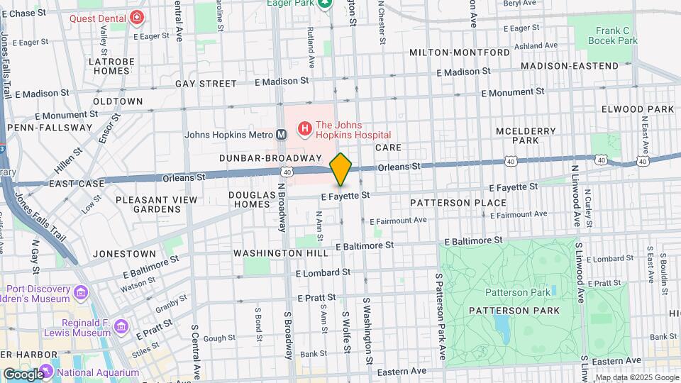 163 N Wolfe St Map and Location Details