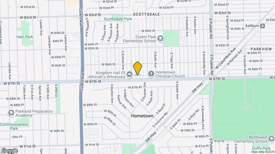 4434 W 87th St Map and Location Details