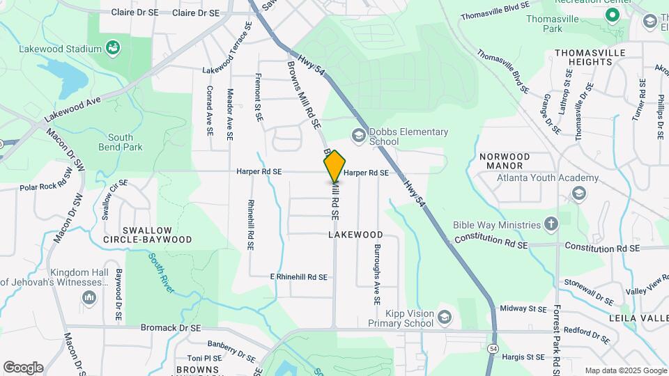 2123 Browns Mill Rd SE Map and Location Details