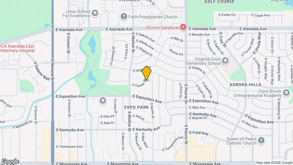 11536 E Center Dr Map and Location Details