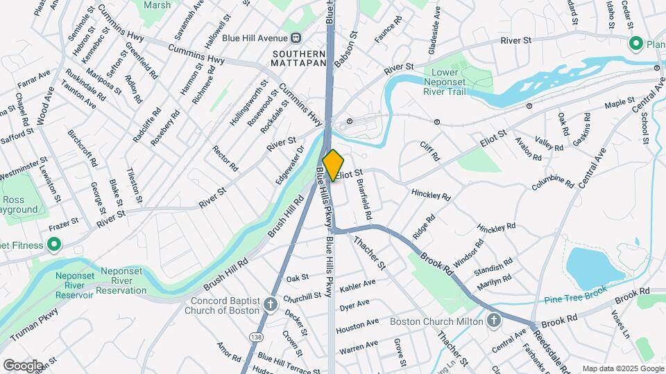 84 Blue Hills Pkwy Map and Location Details