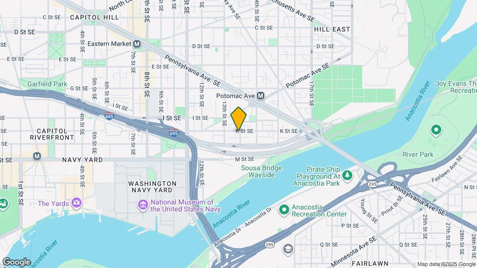 1331 K St SE Map and Location Details