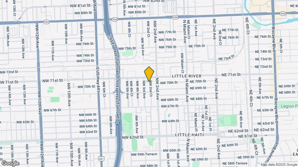 6960 NW 2nd Ct Map and Location Details