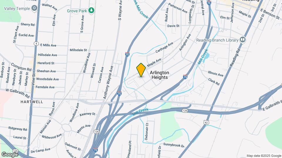 17 Orchard Ave-Unit -509 Davis St. Lockland, Ohio 45215 Map and Location Details