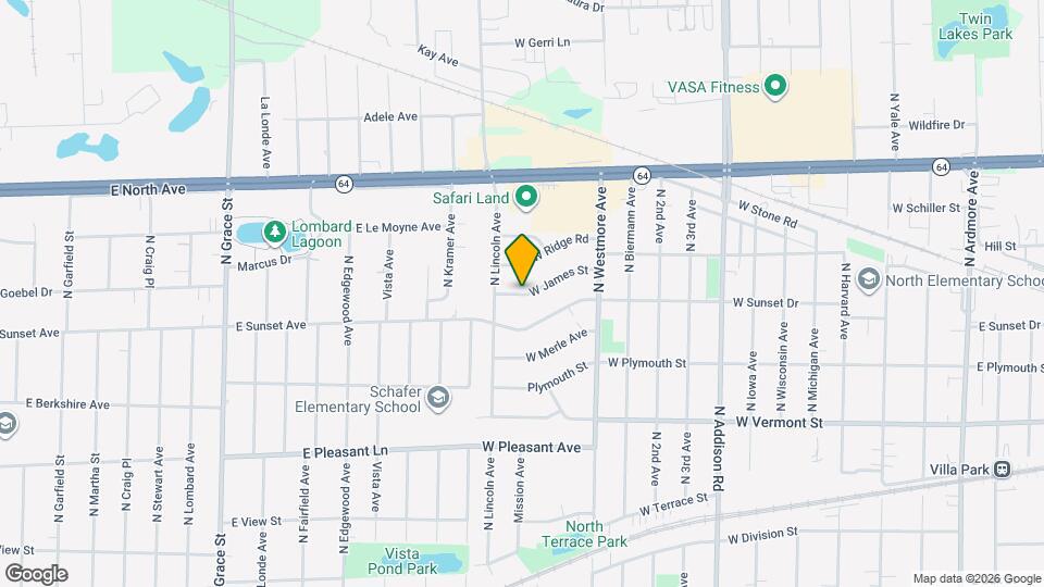 722 W James St Map and Location Details