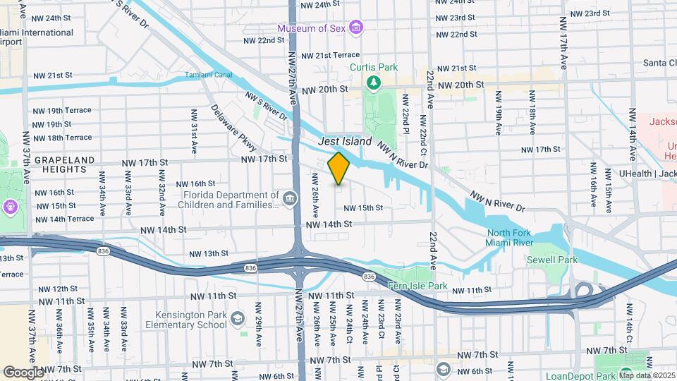 1555 NW 25th Ave Map and Location Details