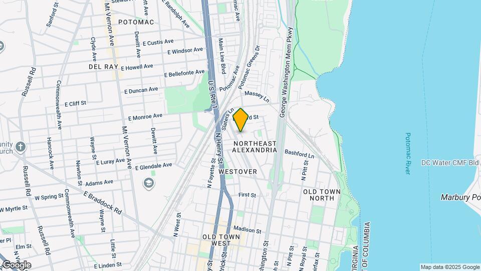 1333 Powhatan St Map and Location Details