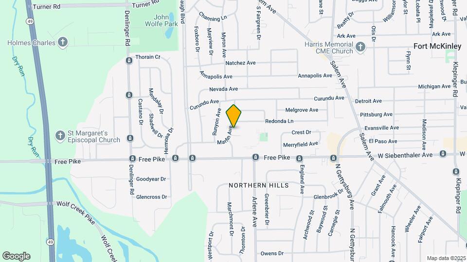 3626 Marlin Ave Map and Location Details