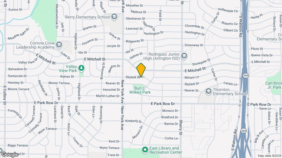 2000 Skylark Dr Map and Location Details