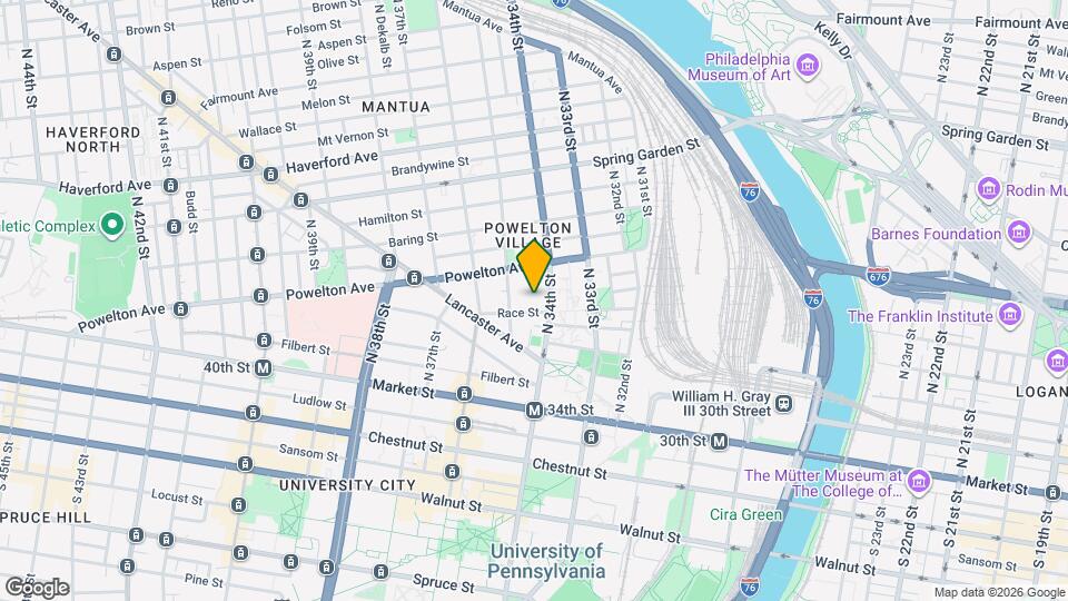 3407 Race St, Unit #1 Map and Location Details