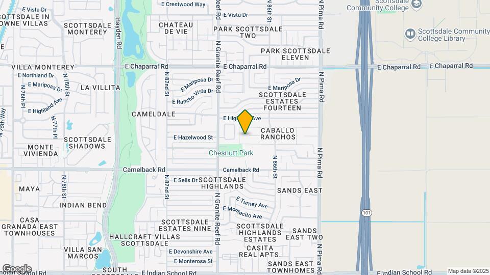 8507 E Hazelwood St Map and Location Details
