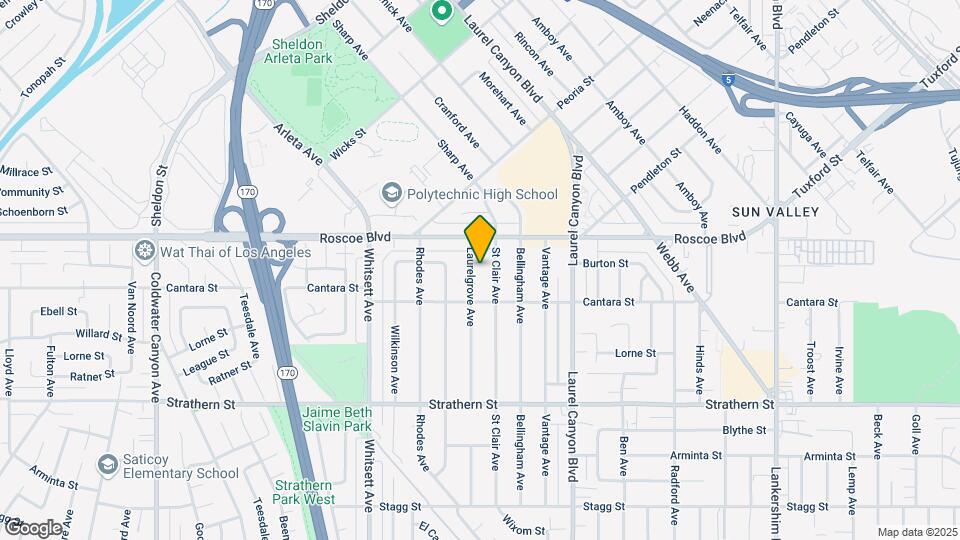 8228 Laurelgrove Ave Map and Location Details
