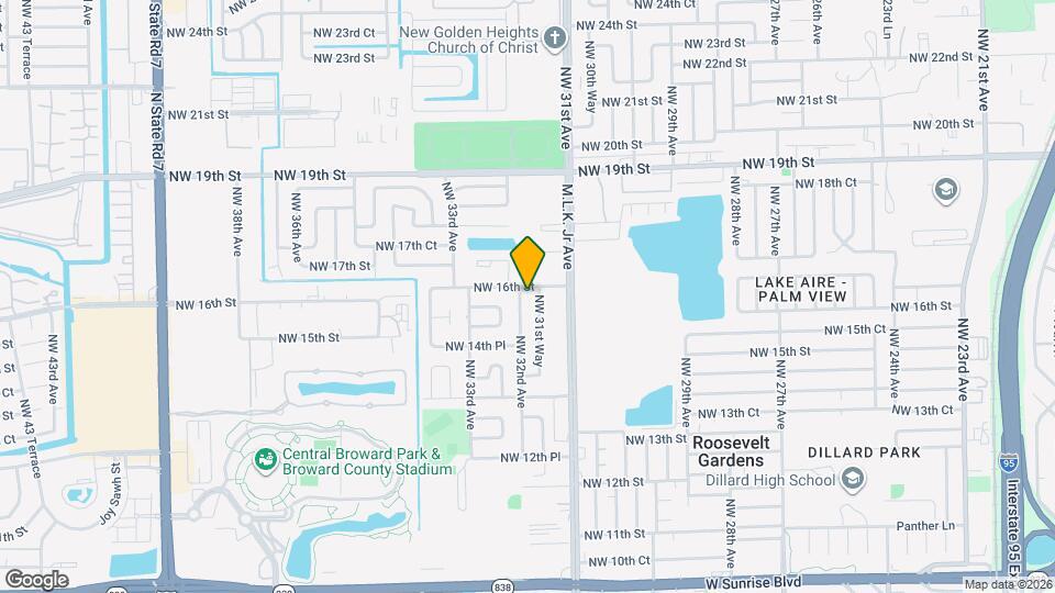 1580 NW 32nd Ave Map and Location Details