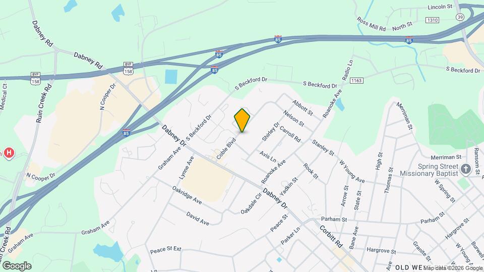 881 Coble Blvd Map and Location Details