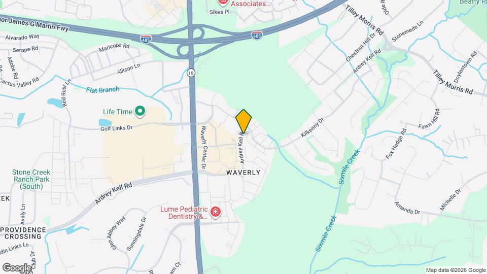 5835 Ardrey Kell Rd Map and Location Details