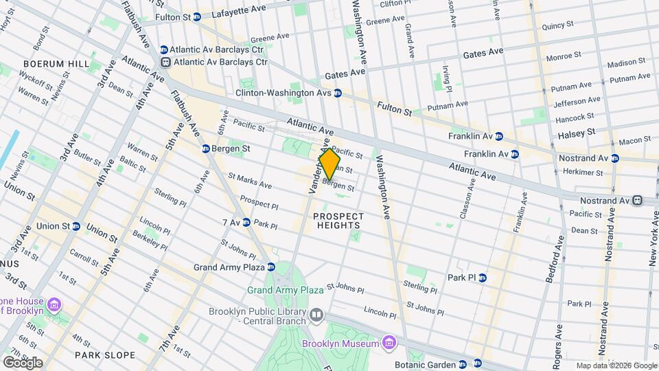 660 Bergen St, Unit 1C Mapa y Detalles de la Ubicación