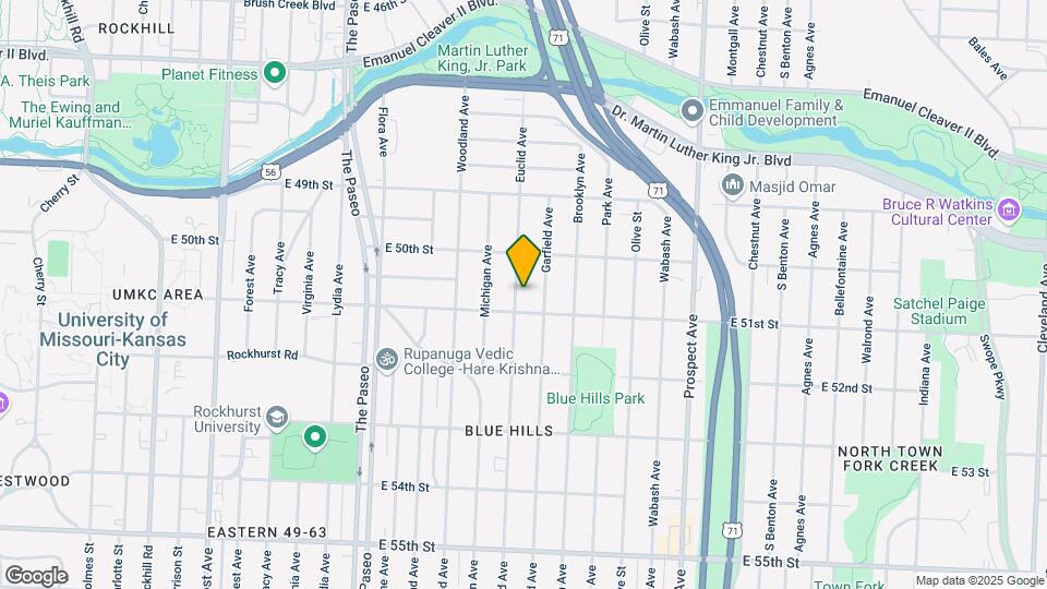 5033 Euclid Ave Map and Location Details
