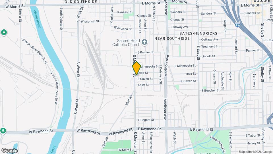 1747 S Meridian St, Unit 1747 Map and Location Details