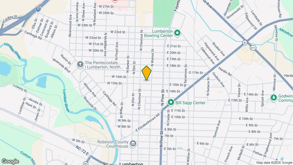 207 E 15th St Map and Location Details