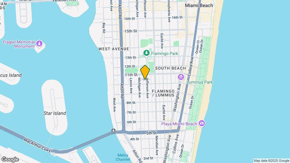 1008 Jefferson Ave Mapa y Detalles de la Ubicación
