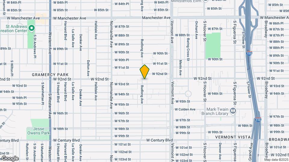 9222 S Budlong Ave Map and Location Details
