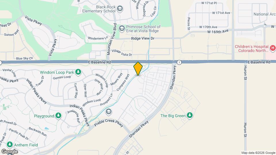 2468 W 167th Ln Map and Location Details