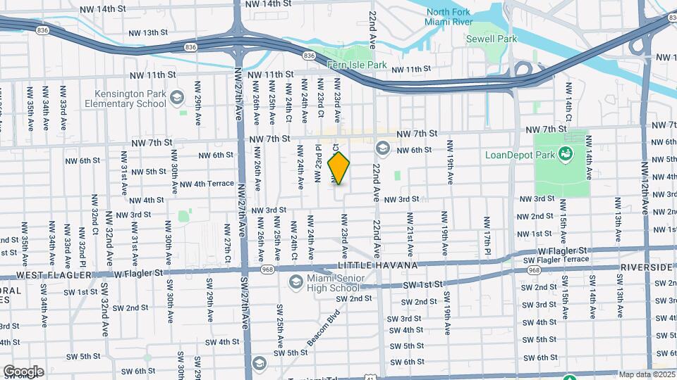 401 NW 23rd Ct Map and Location Details