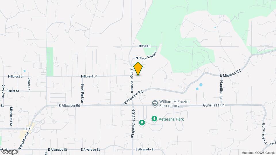 1725 Hillcrest Ln Map and Location Details