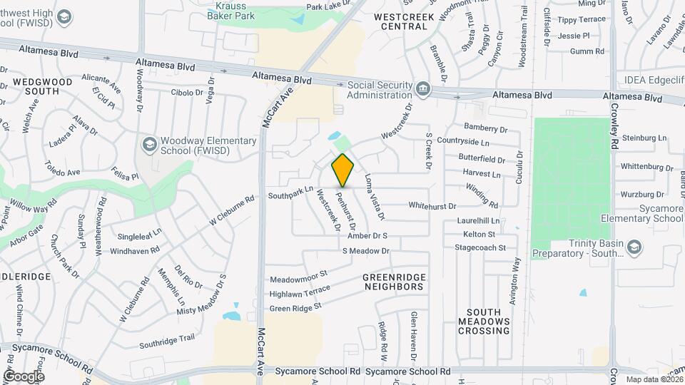6801 Penhurst Dr Map and Location Details